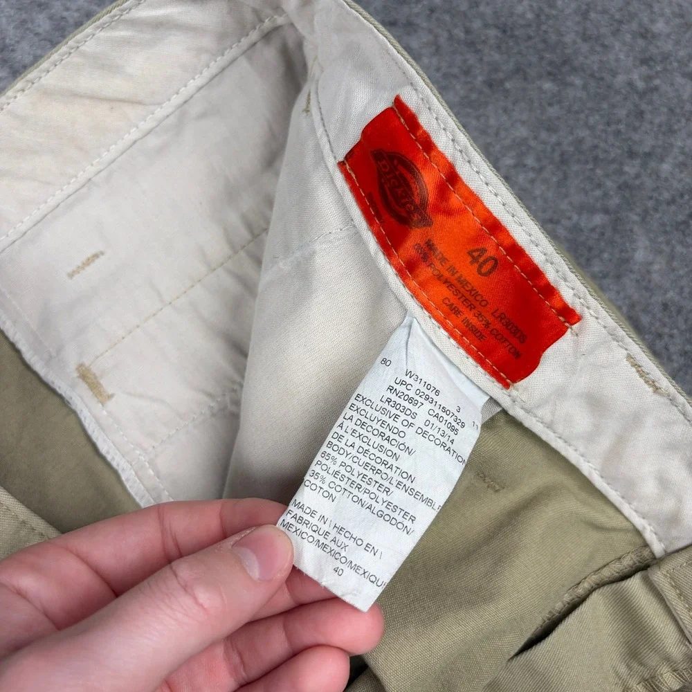 Dickies Work‎ Shorts Mens 40 Tan Khaki Distressed Utility Twill Outdoor Workwear